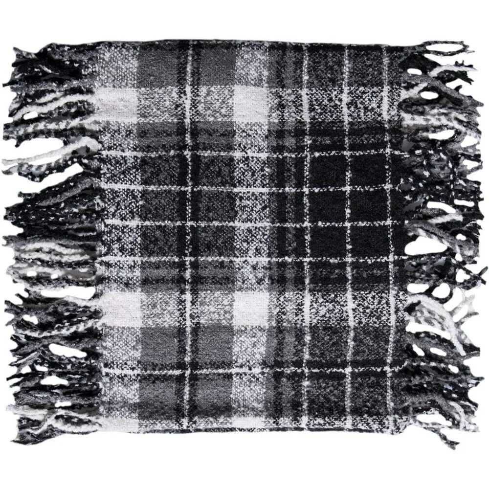 Women's  Ib-grey Scarf Winter Double-Layer Neck Warmer Knit Fleece Lined Circle